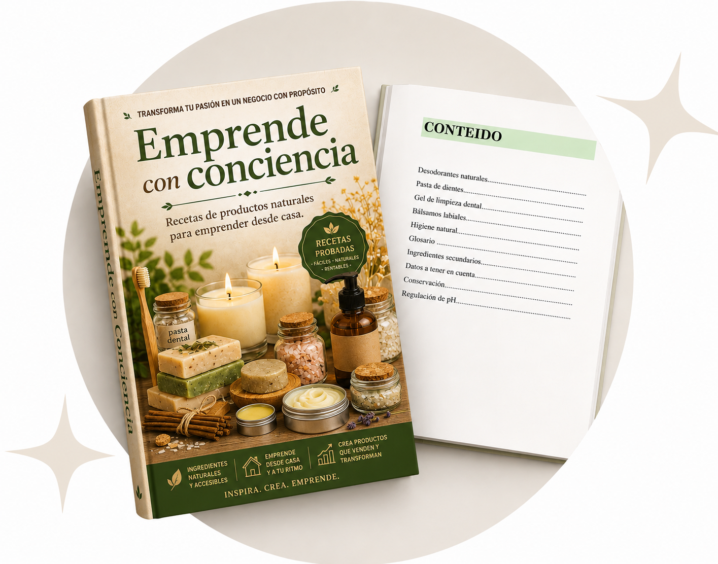 Crea tu marca de Cosmética Natural + 5 BONUS de Regalo 🎁